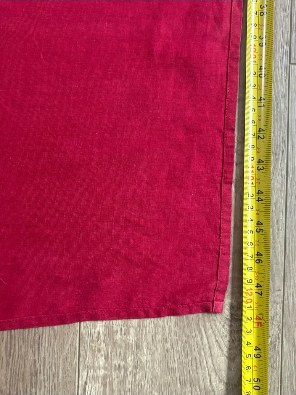 Vintage di Bari wrap skirt 100% linen, made in Italy Burgundy Size 40(M) - Picture 12 of 12